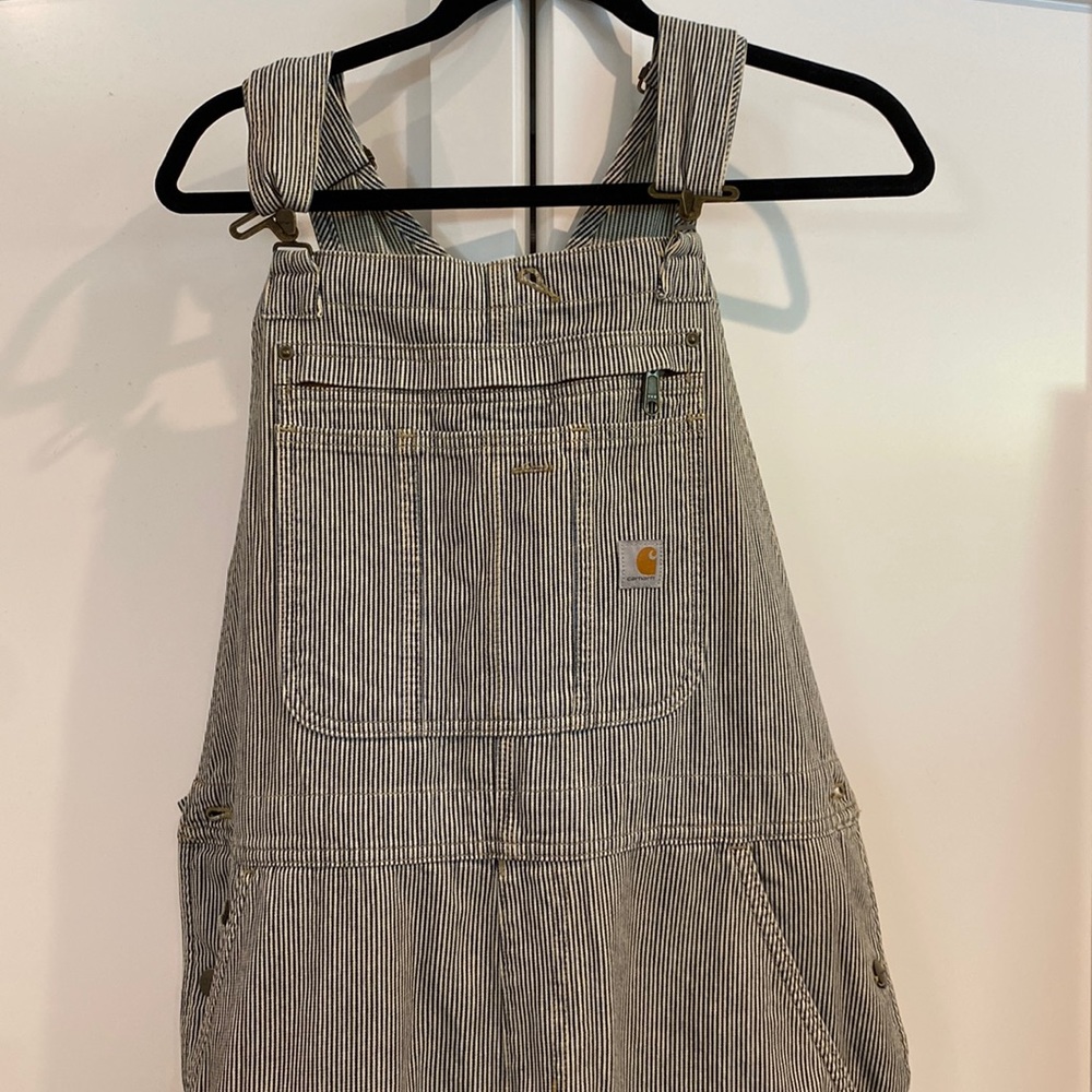 Carhartt Overalls Pinstripe Blue